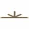 Ekena Millwork Saratoga Rough Sawn Timber Gable Bracket, Douglas Fir, 108"W x 36"H x 2"D x 6"F, 8/12 Pitch GBW108X36X0206SAR00RDF - alternate 4